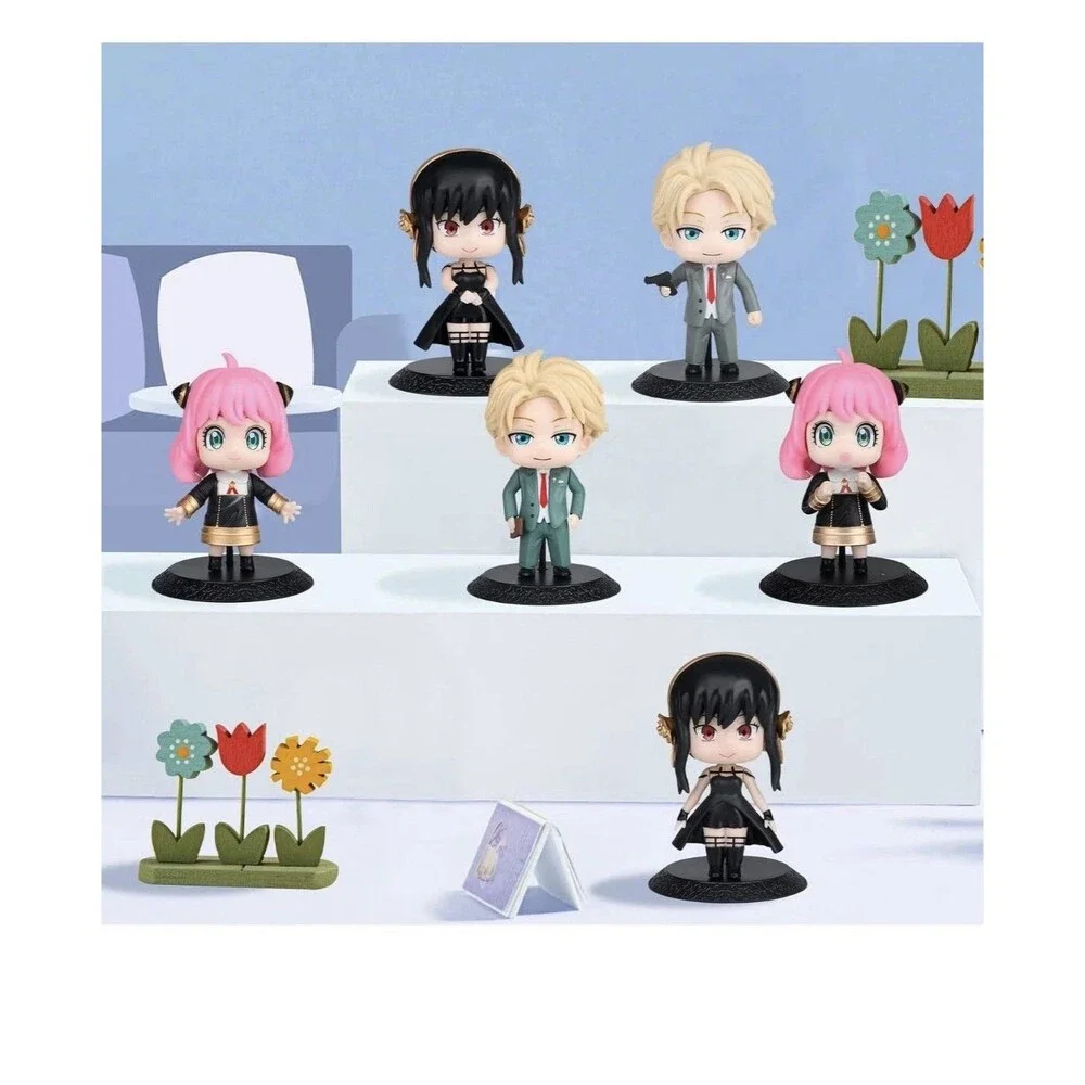 Spy × Family Chibi Forger Anime Mini Figures (6 Figs) 2 Each of Anya, Yor, Loid